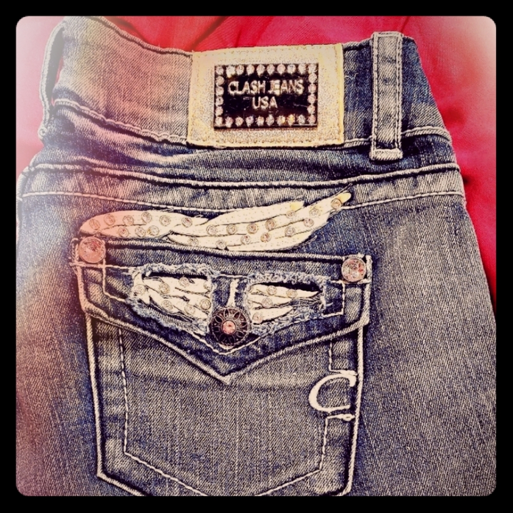 Designer jeans  with bling